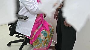 Doctor gasps, shocked by that massive black cock in the hospital!