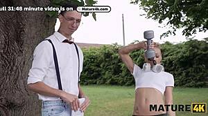 Did that Czech MILF really pick up a young stud after her morning run and take him home