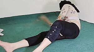 Look at that big ass maid cleaning in transparent pajamas.