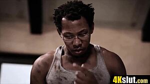 Cute chloe cheery enjoys a blindfold surprise with a big black cock