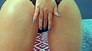 Brunette Filling Her Ass with Coconut Oil