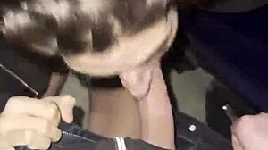 Risky sex in the hotel parking lot where no one should hear me moan!