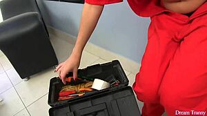 Lonely Trans Woman Julia Steinkopf Plays With Tools In Solo Session