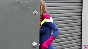 Busty mature brunette and her lesbian friend fuck skinny blonde as punishment!