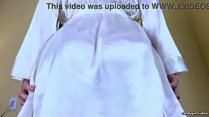 Arielle Lane performs a black lingerie striptease in high definition