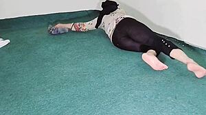 Look at that big ass maid cleaning in transparent pajamas.