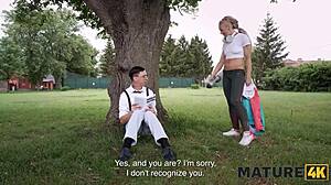 Did that Czech MILF really pick up a young stud after her morning run and take him home