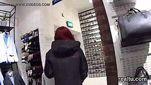 Gorgeous Czech Kitten Gets Teased in Mall and Pounded POV