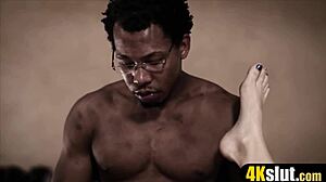 Cute chloe cheery enjoys a blindfold surprise with a big black cock