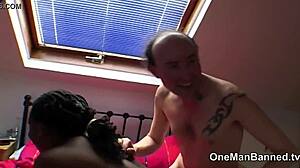 Skinny White Man Drills Thick Black Gal Hard!