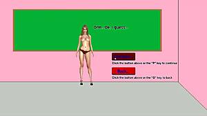 hot teacher strips in classroom and gets convinced to fuck 18 year old students