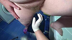 Mature nurse roleplay involves enema treatment in a hospital setting from lesbian perspective