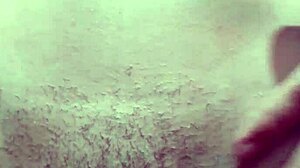 Petite teen exposes hairy pussy in street shorts