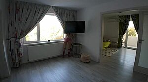 morning surprise waking him up with kisses under the sheets