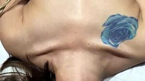 Double Penetration With Dick And Dildo In Asian Milf's Pussy