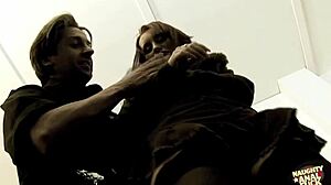 Hung policeman and immigration officer DP erotic Czech brunette before England entry!