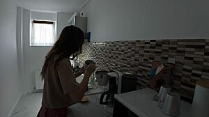 morning surprise waking him up with kisses under the sheets