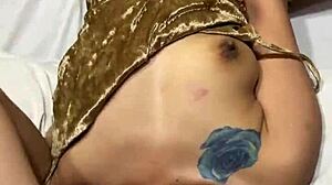 Double Penetration With Dick And Dildo In Asian Milf's Pussy