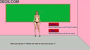 hot teacher strips in classroom and gets convinced to fuck 18 year old students