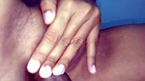 Busty blonde teases with her anal plug, masturbating to a delicious cum