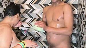 Cum in Mouth Bathroom Sex