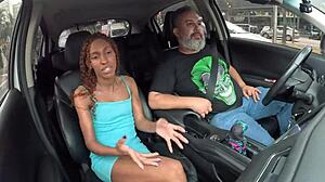 'briane cristina's first ass in car, did she?'