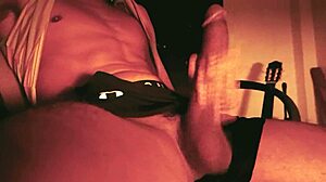 Watch this guy cum hard in his underwear after school?