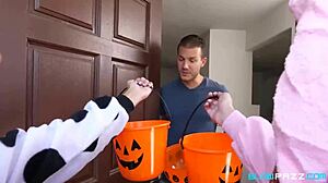 gia derza and vanna bardot licking balls and sucking monster cocks on halloween