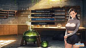 Episode 14 features Leila getting fucked by the table in an intense lust gameplay scene with big cock and squirting