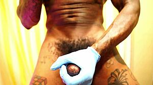 worshipping that big black hairy dick feels so good