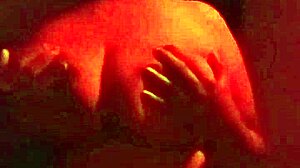 Red Room Encounter Where Stepmom Seduces with Her Big Tits and Ass