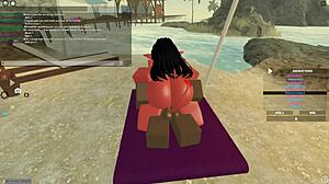 Roblox porn with big ass and monster cock