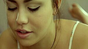 alina lopez studying hard, but her petite ass and big tits steal the show in cowgirl cumshot.