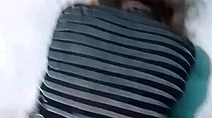 Pov Doggystyle Fucking On Big Bed During Webcam With Laptop