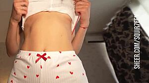 sexy stepmom guides stepson with condom