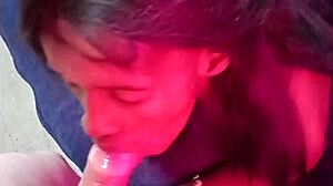 Petite Black Queen Sucks Grandpa's Thick Cock