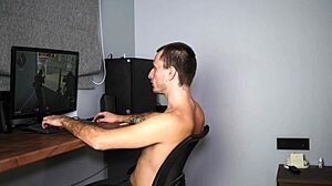 my pussy craves intense orgasm but my boyfriend's a computer nerd, so i take matters into my own hands.