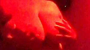 Red Room Encounter Where Stepmom Seduces with Her Big Tits and Ass