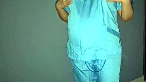 Pregnant mexican nurse craves cum from patients