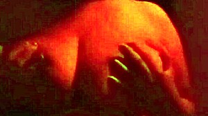 Red Room Encounter Where Stepmom Seduces with Her Big Tits and Ass