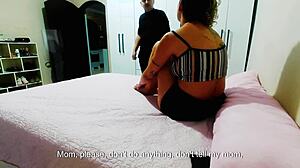 The stepdaughter gets caught and must fulfill her stepfather's desires.