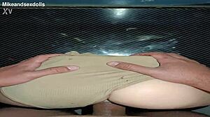 trailer candy fucks vaginal in beige panty