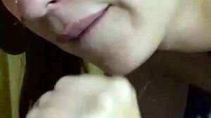 Stepsister avoids creampie during secret rubbing