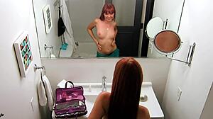 Redhead Bitches Scissoring Roughly in Hotel Room