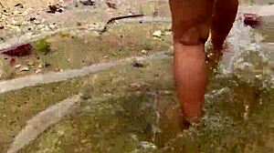 is that sexy asian wife nude on the beach with big tits