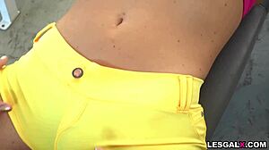 Epic DD Breasted Babes London River And Krissy Lynn In Intense Lesbian Anal Action