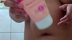 Chubby Slut Deals with Pussy Cream