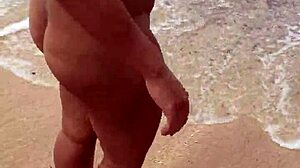 is that sexy asian wife nude on the beach with big tits