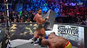 who will survive seth rollins vs austin theory vs bobby lashley