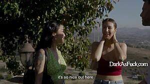 bedroom betrayal a celebritys apprentice fucks a horny groupie and her step sis joins in